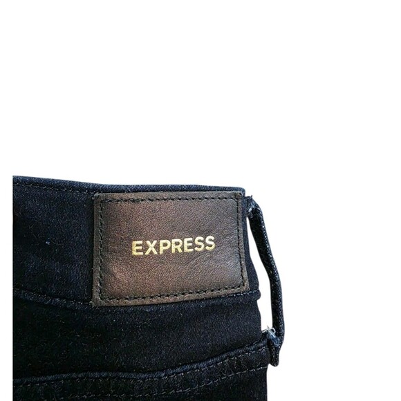 Express Jeans Womens 10R Blue Dark Midrise Skinny Cotton Stretch Denim - Picture 6 of 9